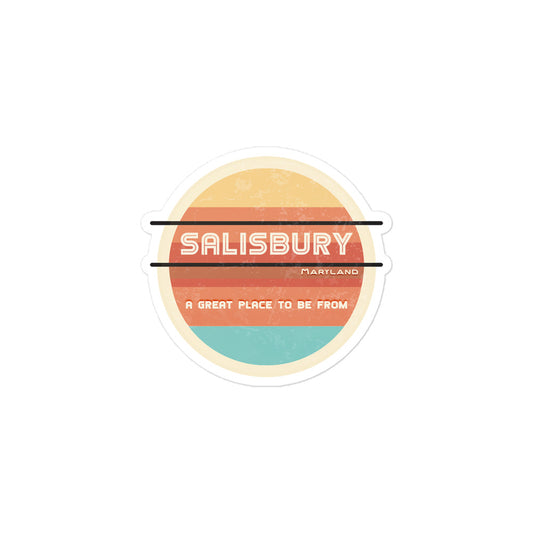 70s Sticker Maryland Salisbury