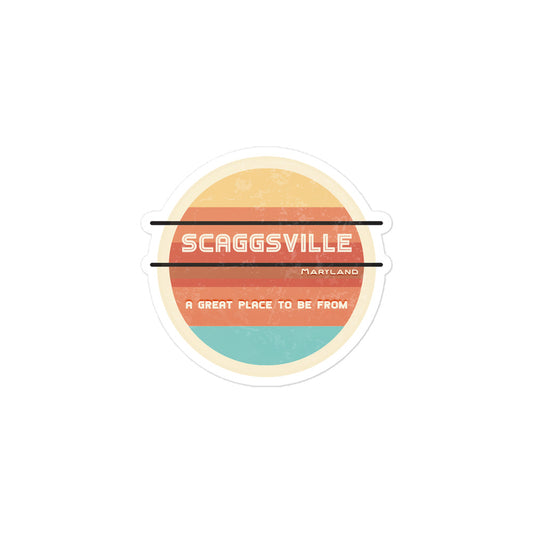 70s Sticker Maryland Scaggsville