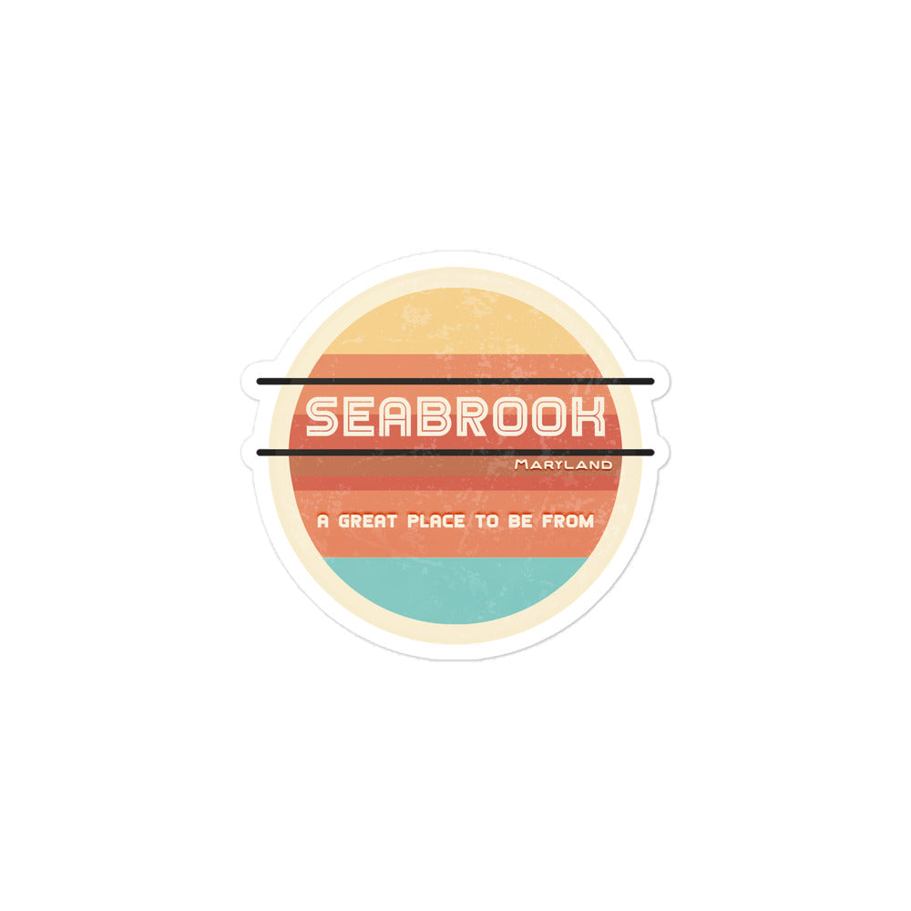 70s Sticker Maryland Seabrook