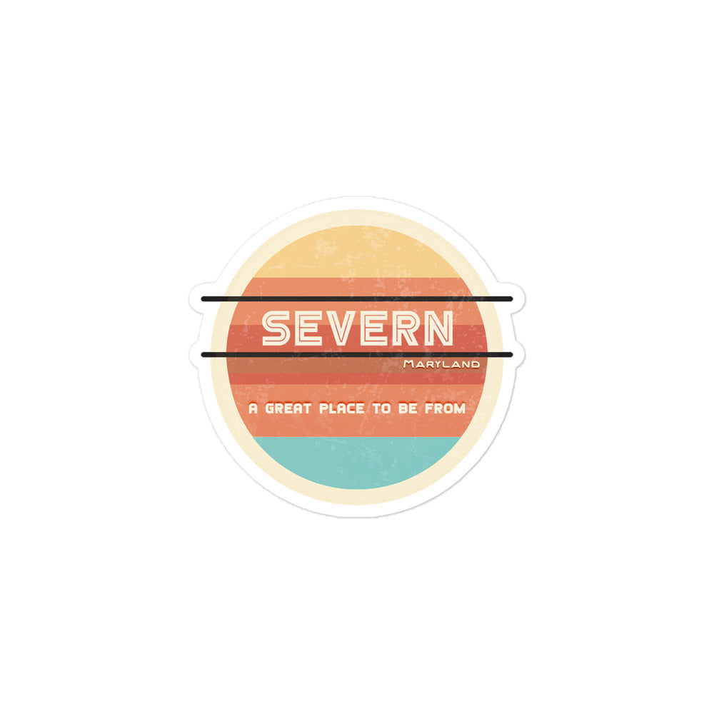 70s Sticker Maryland Severn