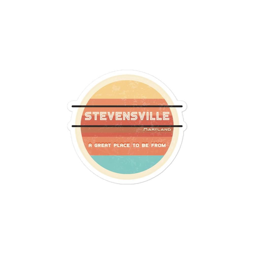 70s Sticker Maryland Stevensville