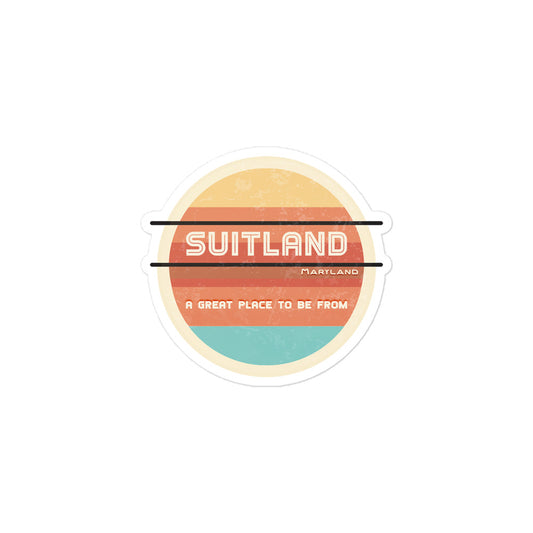 70s Sticker Maryland Suitland