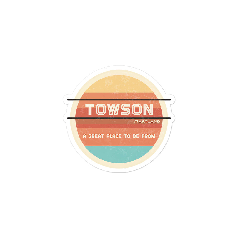 70s Sticker Maryland Towson