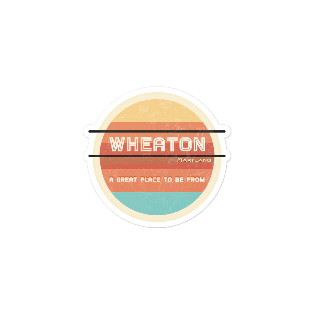 70s Sticker Maryland Wheaton