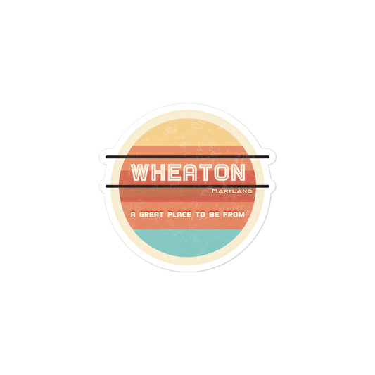 70s Sticker Maryland Wheaton