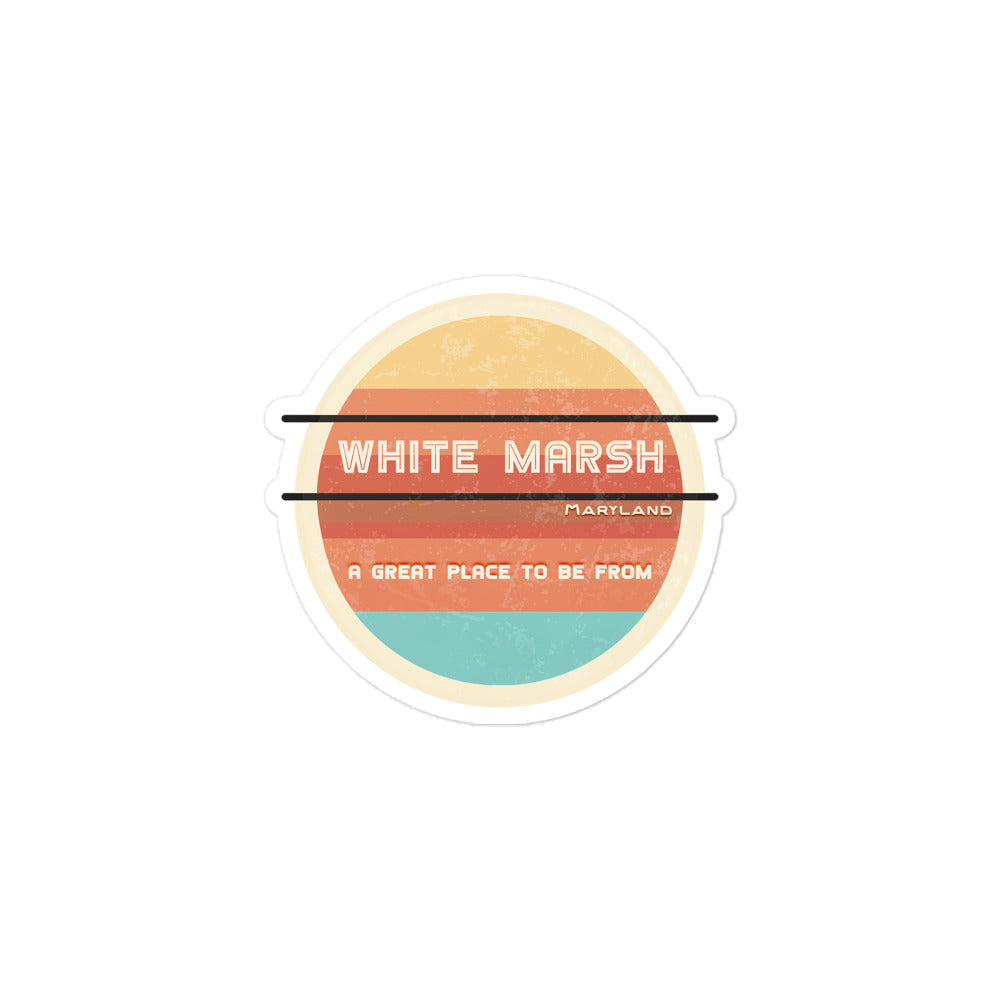 70s Sticker Maryland White Marsh