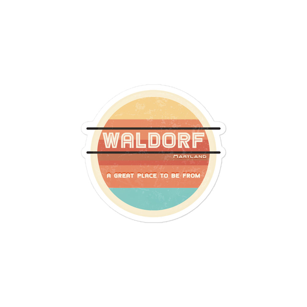 70s Sticker Maryland Waldorf