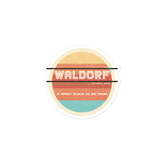 70s Sticker Maryland Waldorf