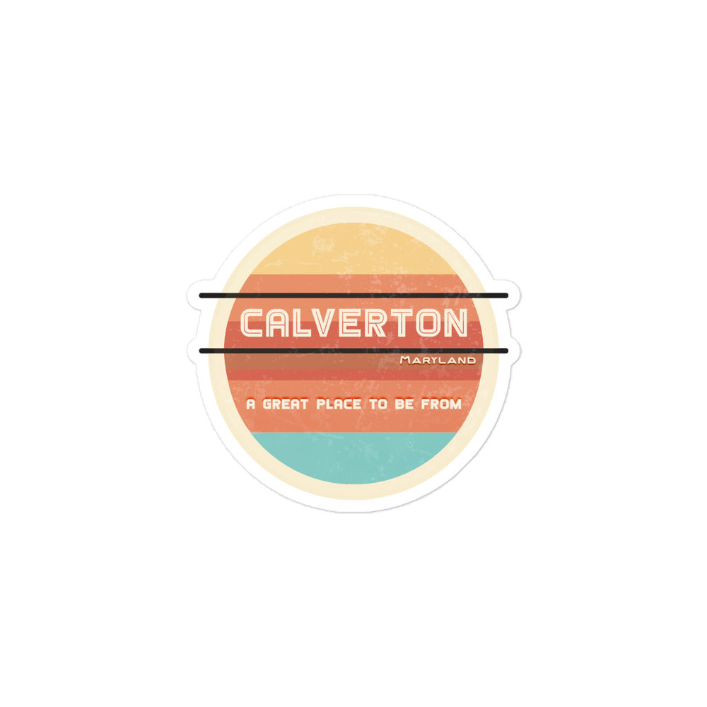 70s Sticker Maryland Calverton