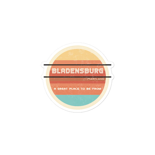 70s Sticker Maryland Bladensburg