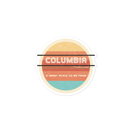 70s Sticker Maryland Columbia