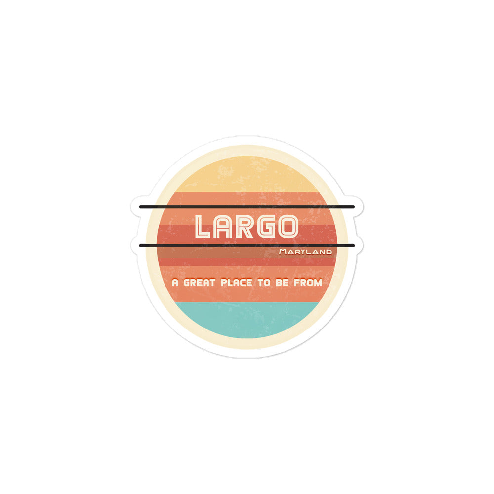 70s Sticker Maryland Largo