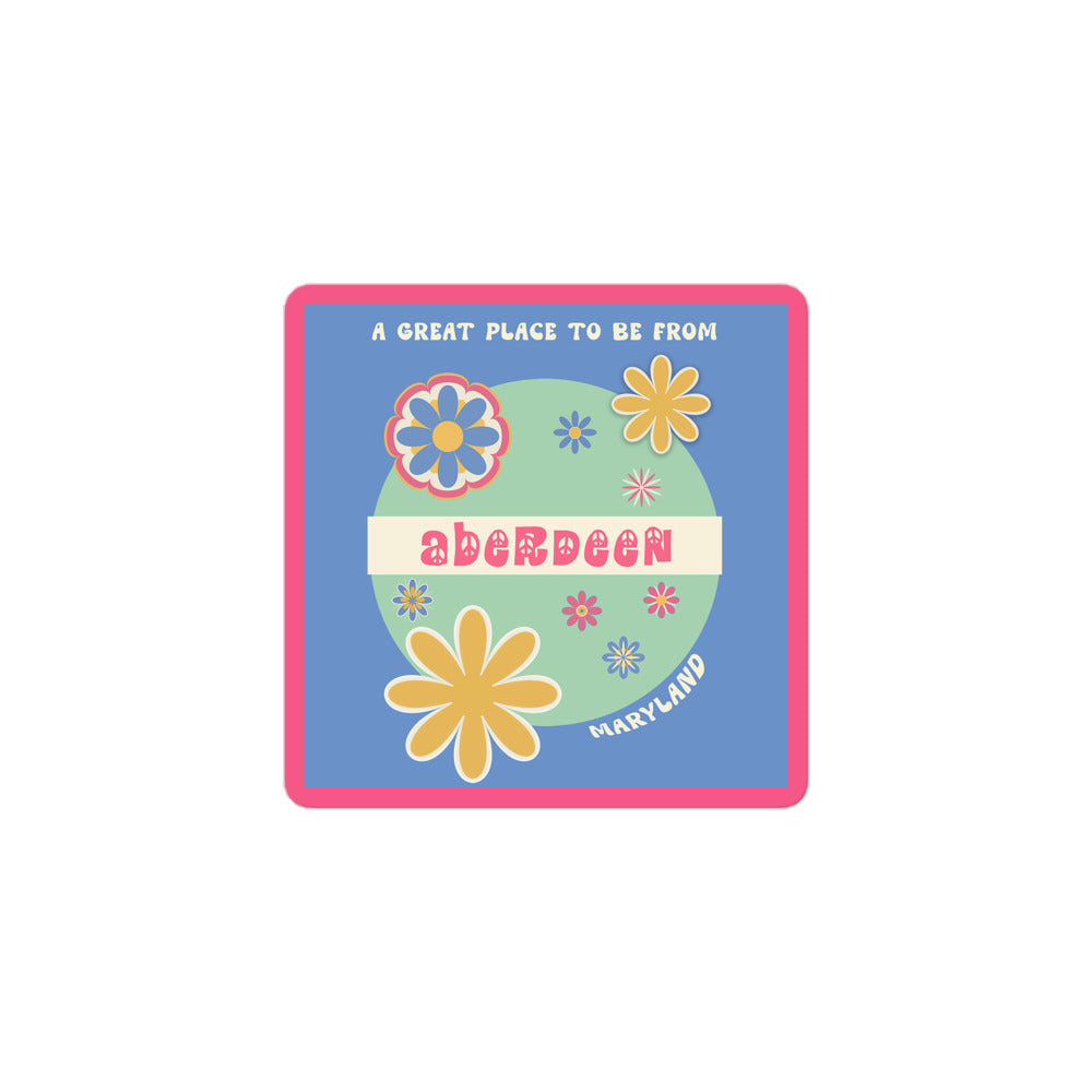 Flower Power Sticker Maryland Aberdeen