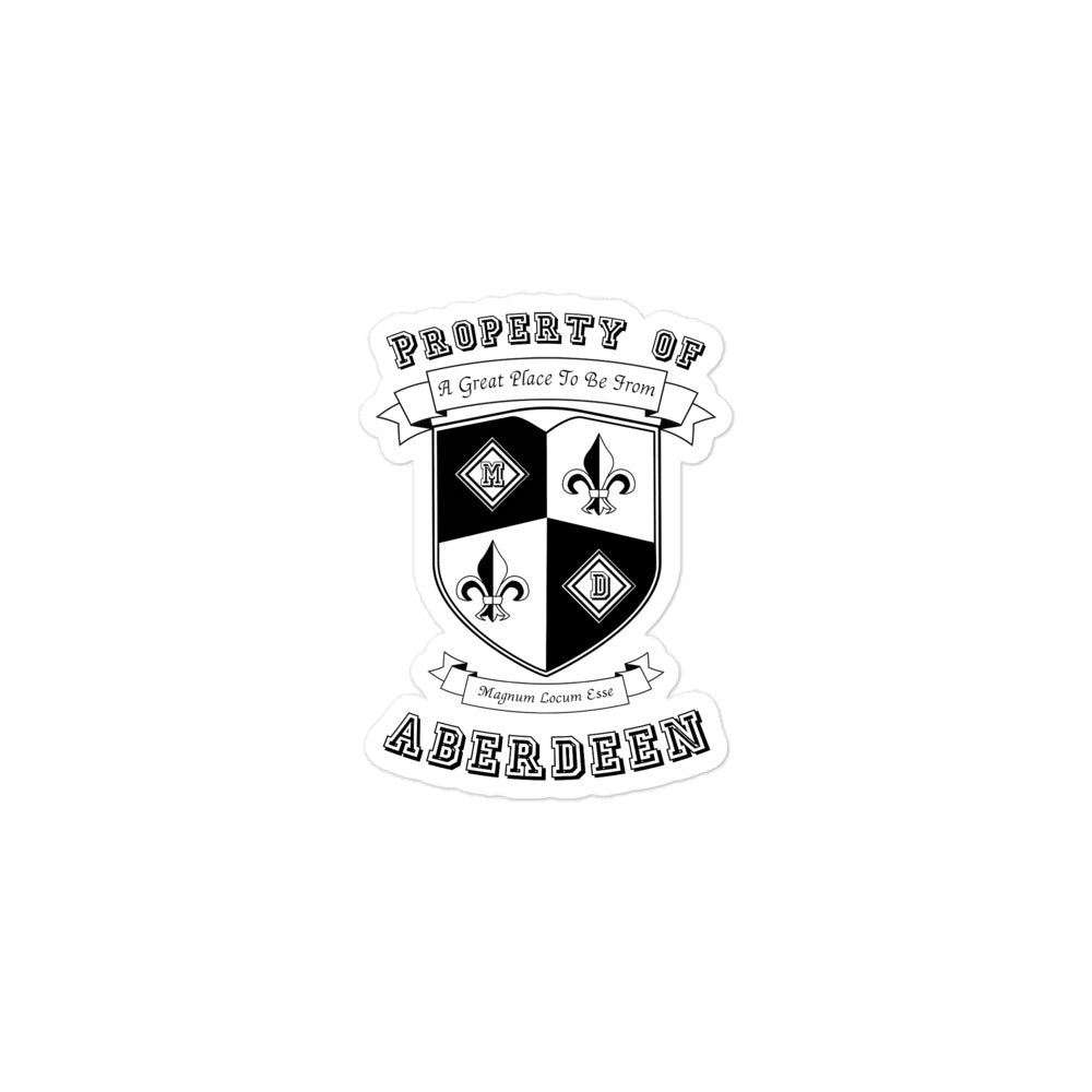 Varsity Sticker Maryland Aberdeen