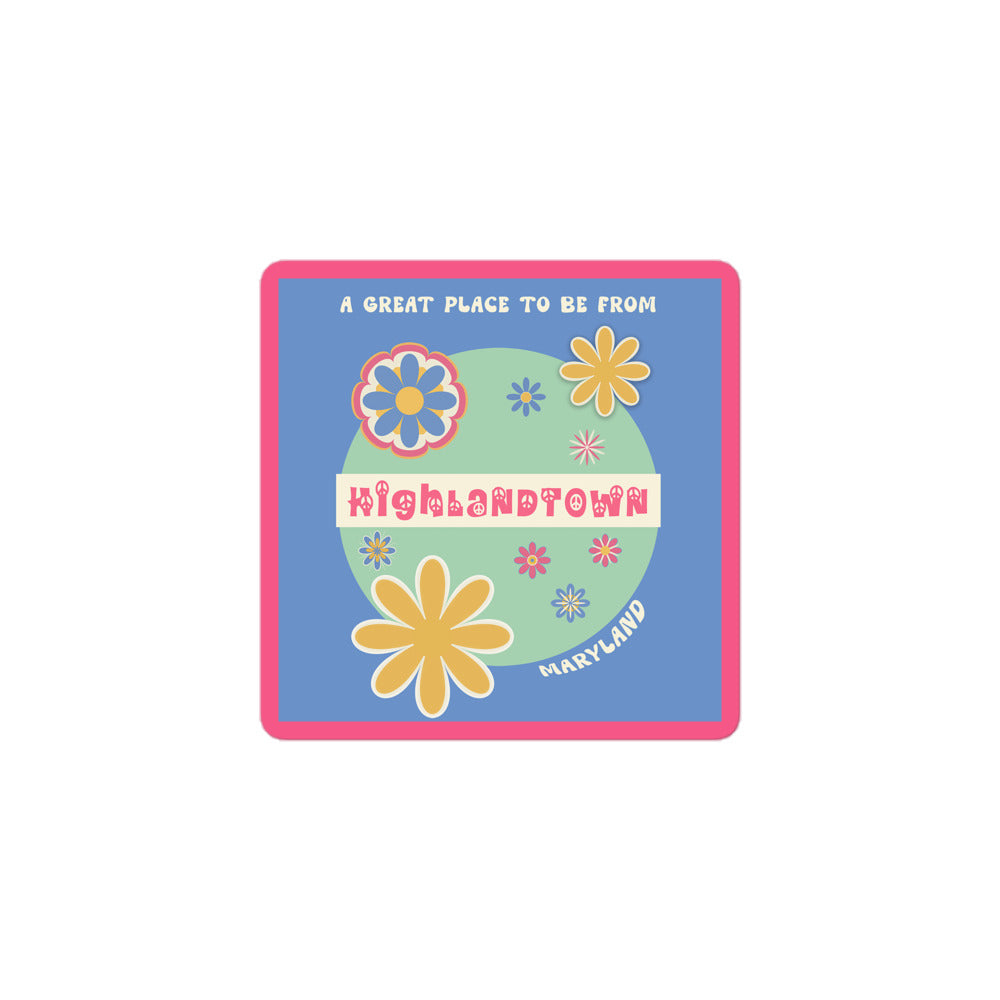 Flower Power Sticker Maryland Highlandtown