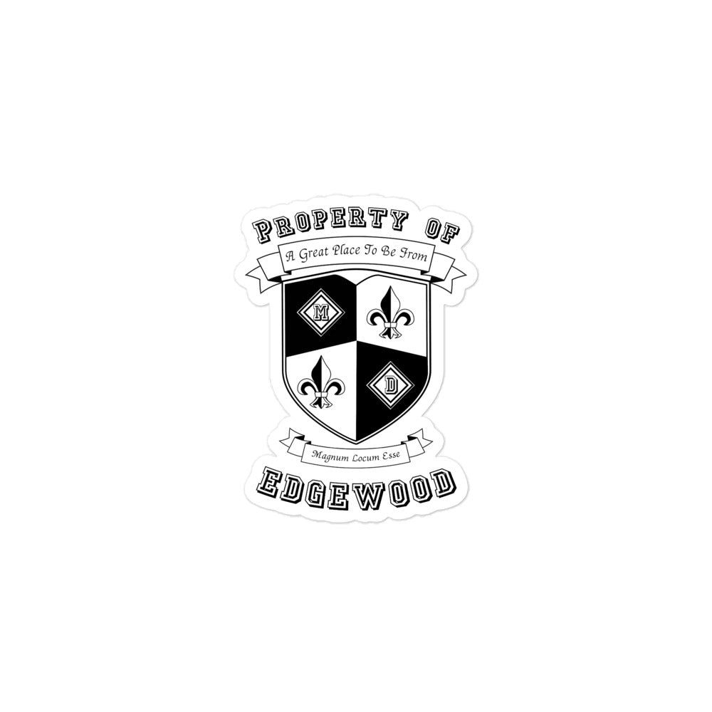 Varsity Sticker Maryland Edgewood