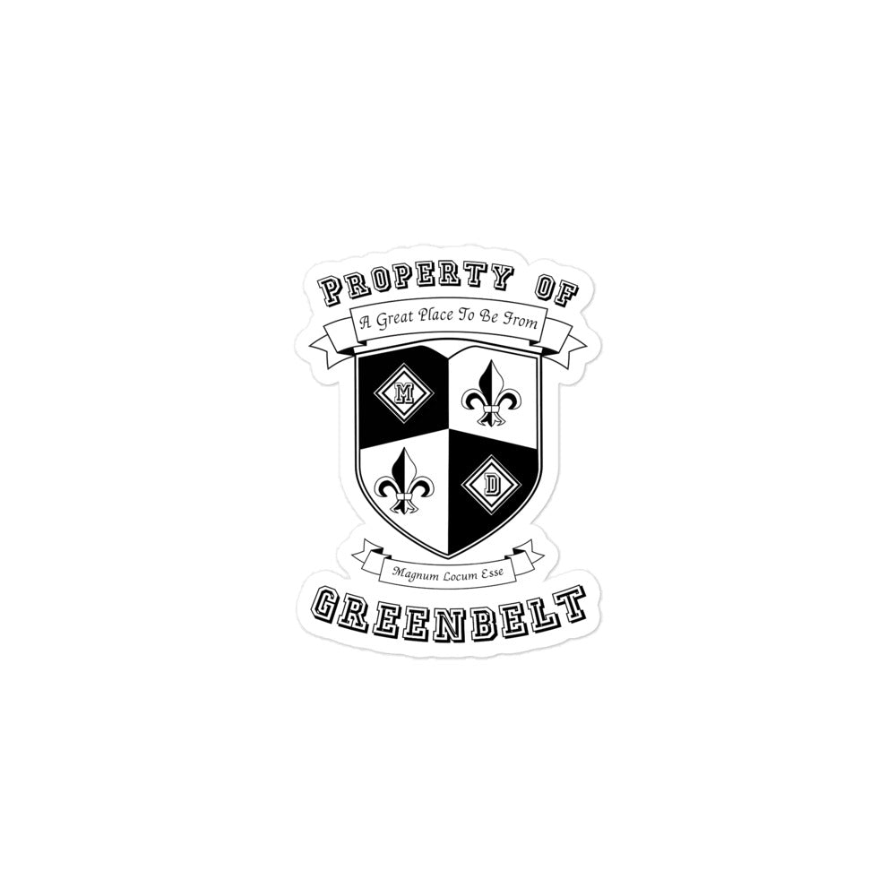 Varsity Sticker Maryland Greenbelt