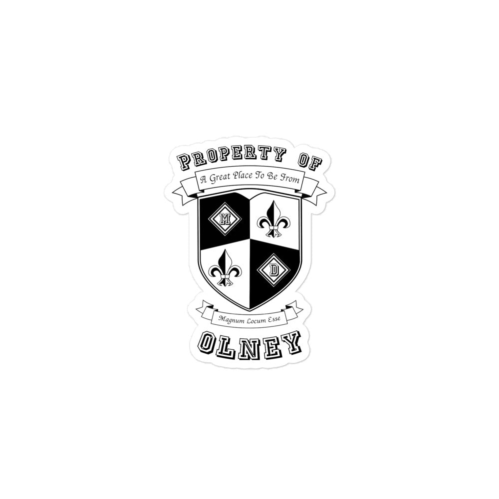 Varsity Sticker Maryland Olney