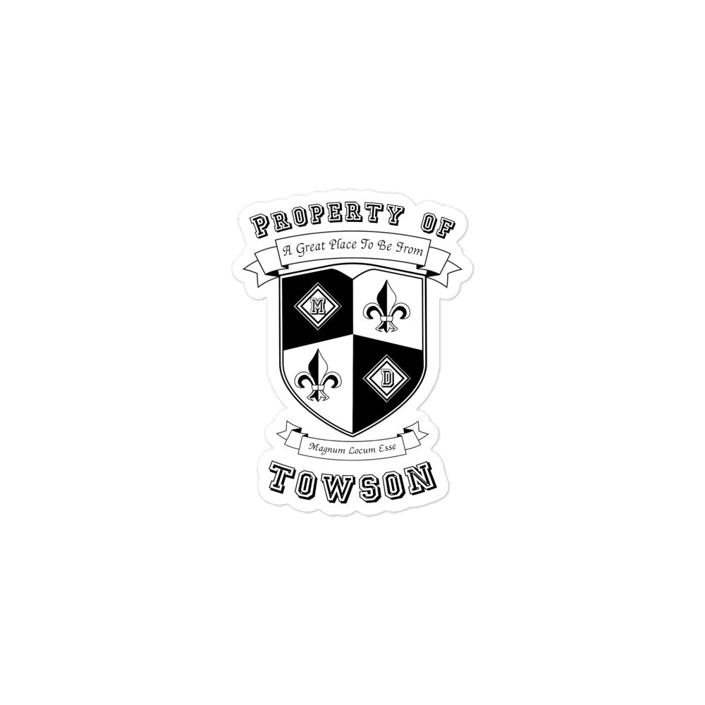 Varsity Sticker Maryland Towson