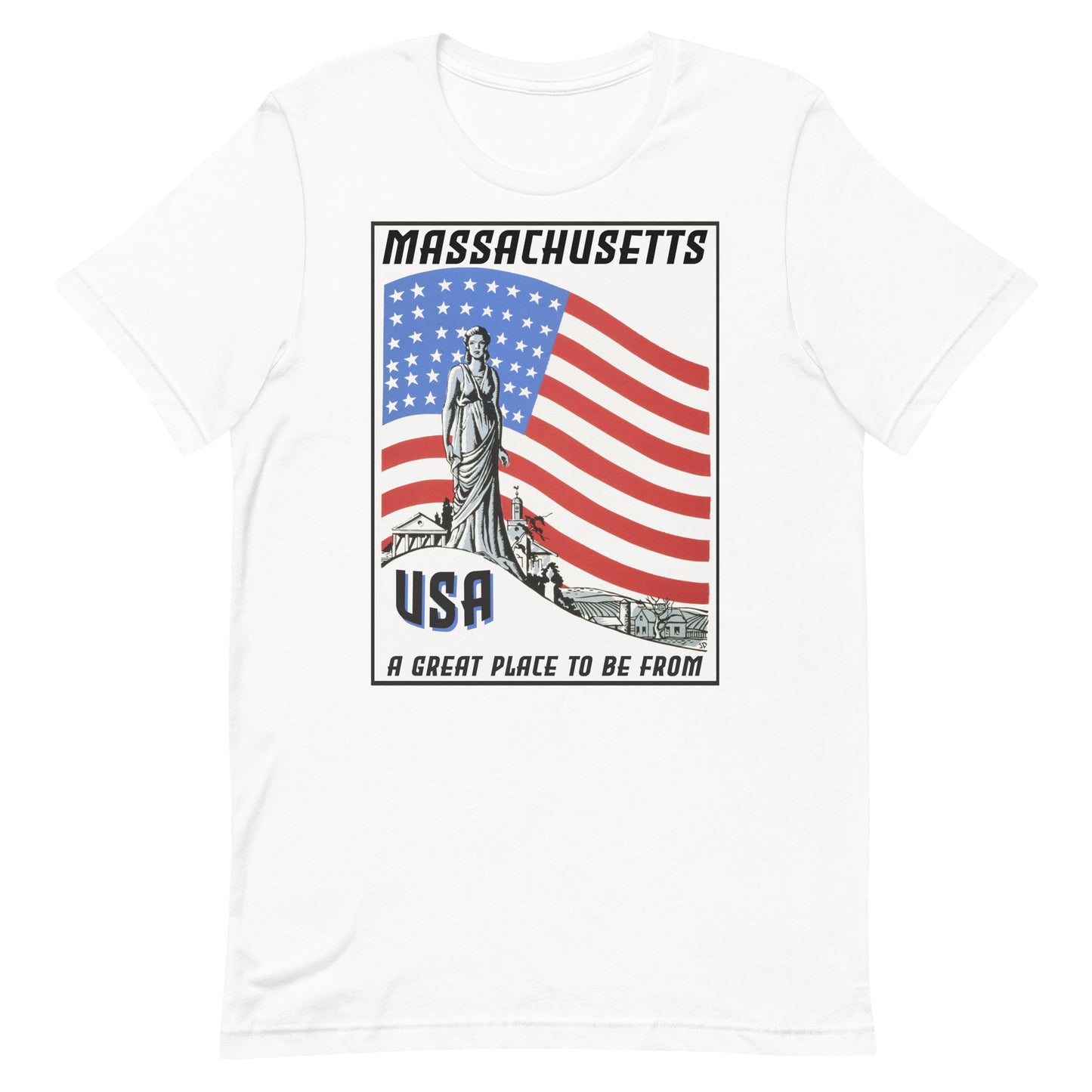 USA T-Shirt Massachusetts