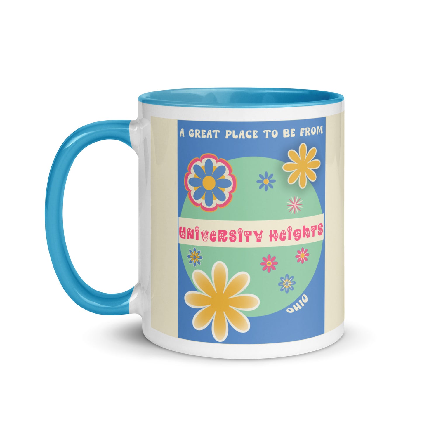 Flower Power Coffee Mug Ohio University Heights