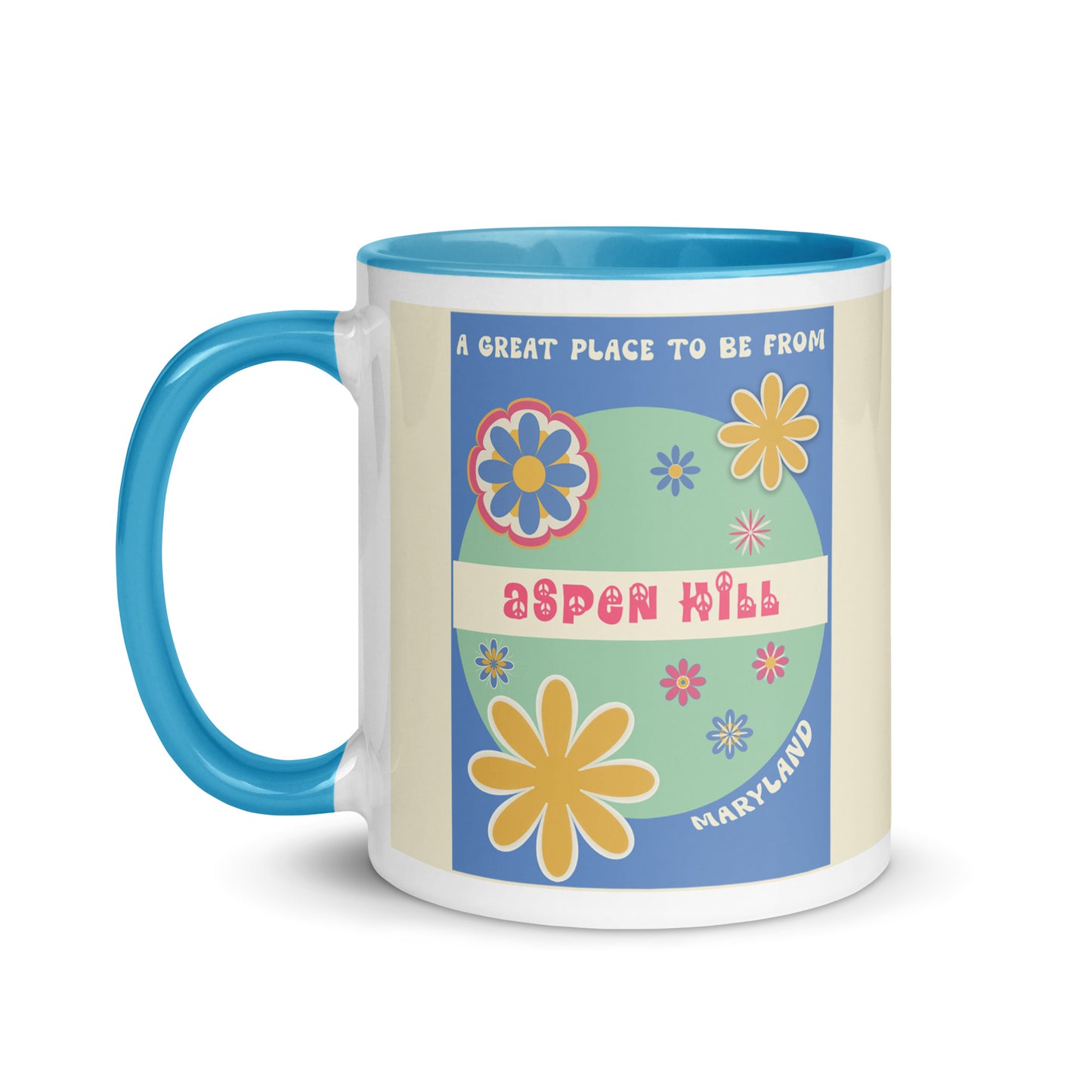 Flower Power Coffee Mug Maryland Aspen Hill