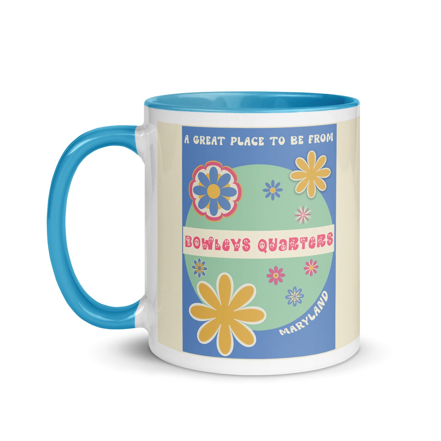 Flower Power Coffee Mug Maryland Bowleys Quarters