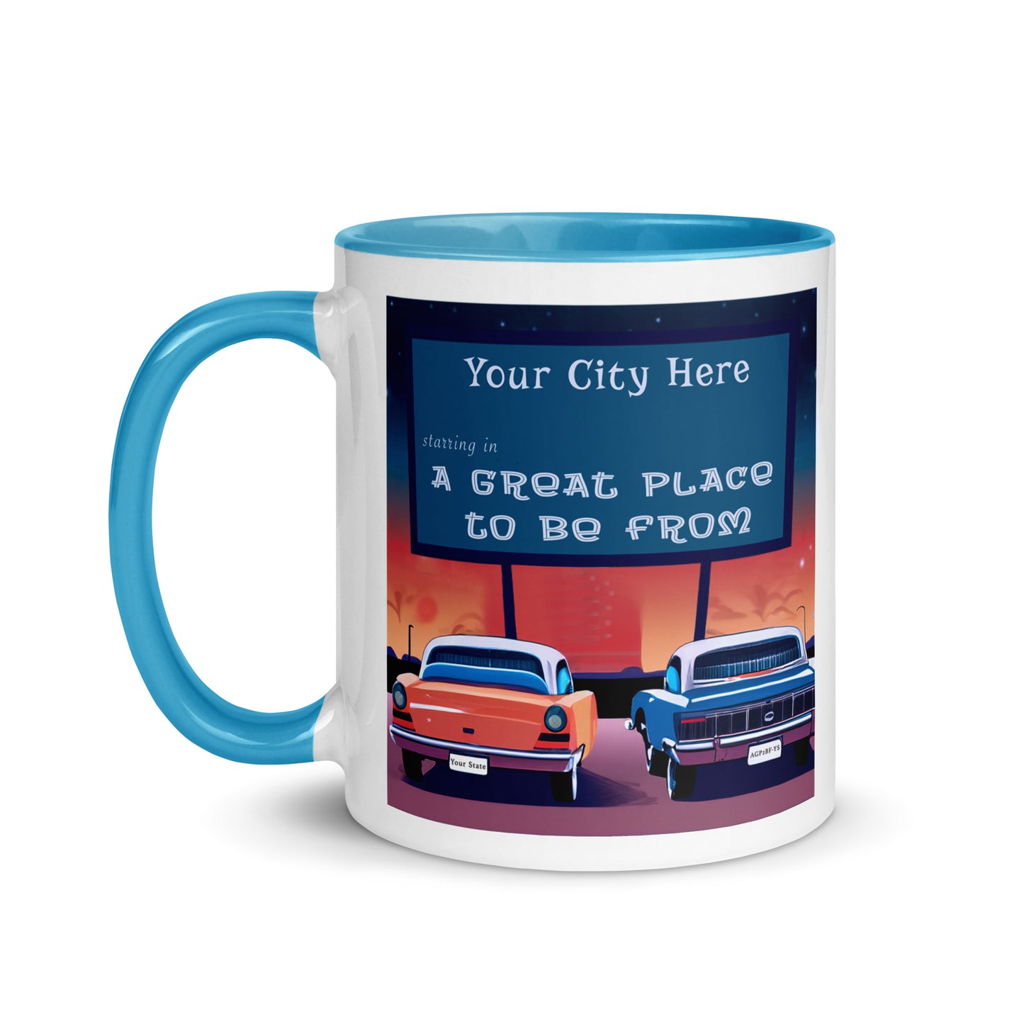 Drive-In Coffee Mug Custom