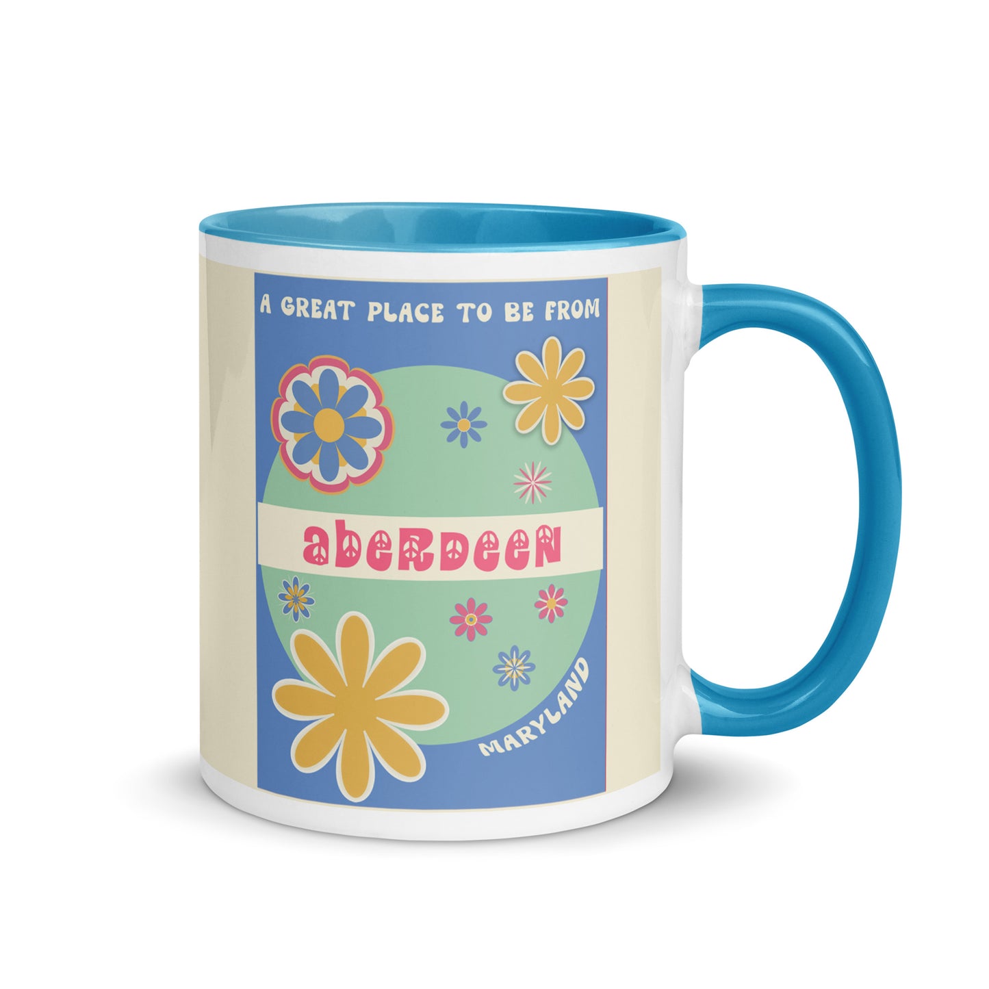 Flower Power Coffee Mug Maryland Aberdeen