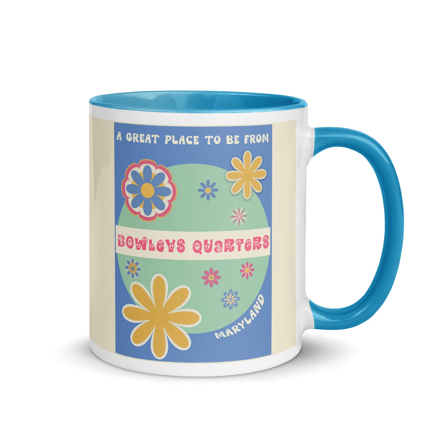 Flower Power Coffee Mug Maryland Bowleys Quarters