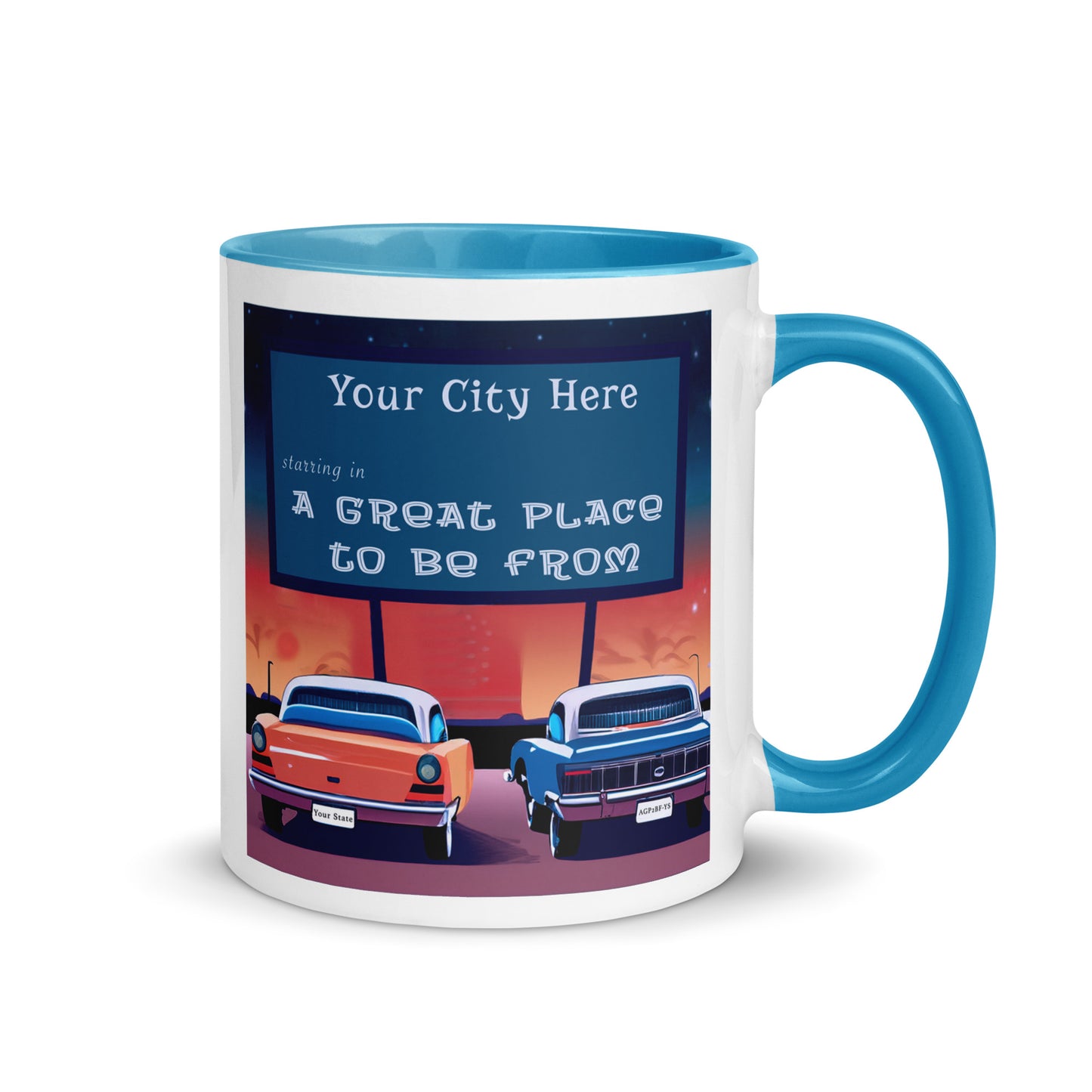 Drive-In Coffee Mug Custom