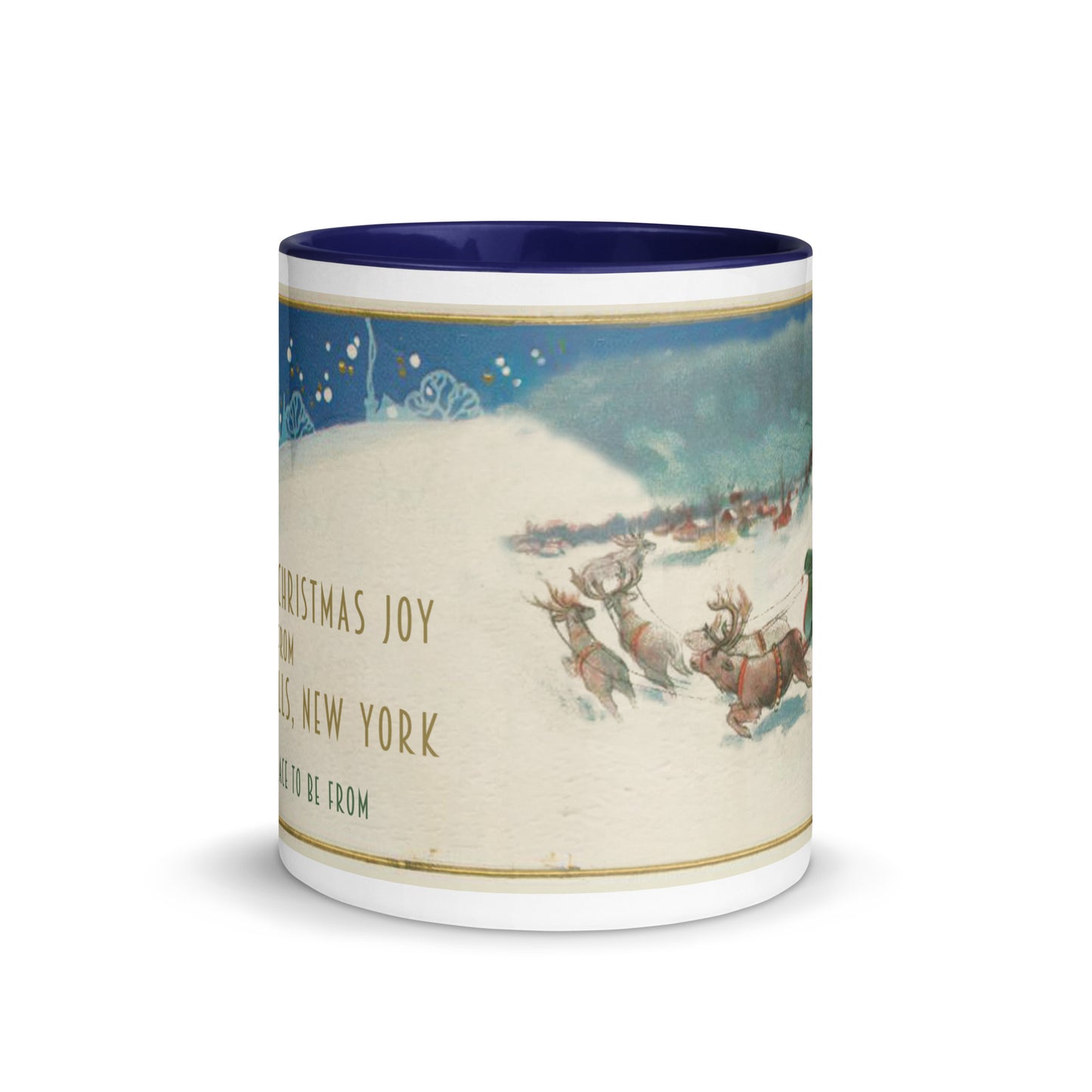 Spreading Christmas Joy Coffee Mug New York Bedford Falls