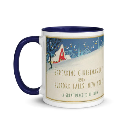 Spreading Christmas Joy Coffee Mug New York Bedford Falls