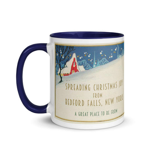 Spreading Christmas Joy Coffee Mug New York Bedford Falls