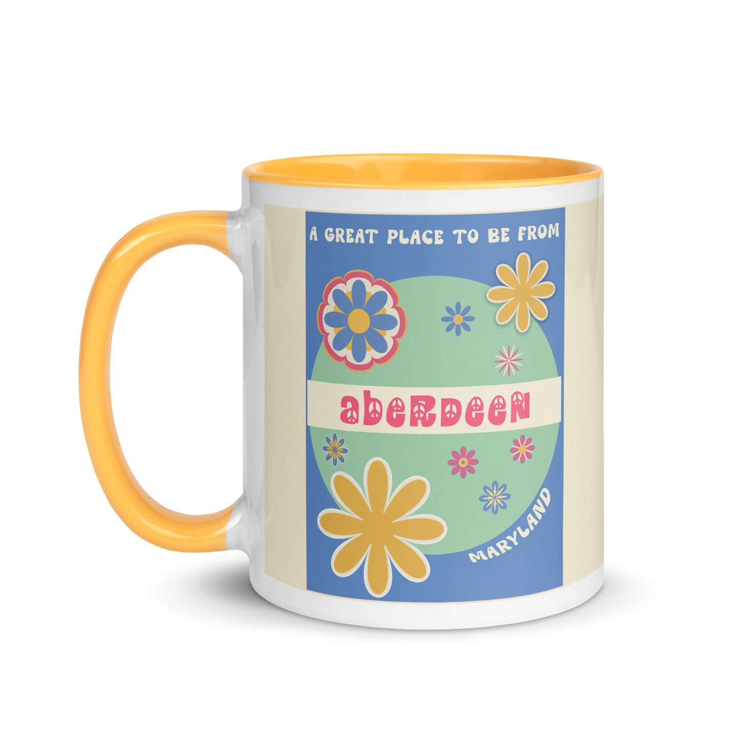 Flower Power Coffee Mug Maryland Aberdeen