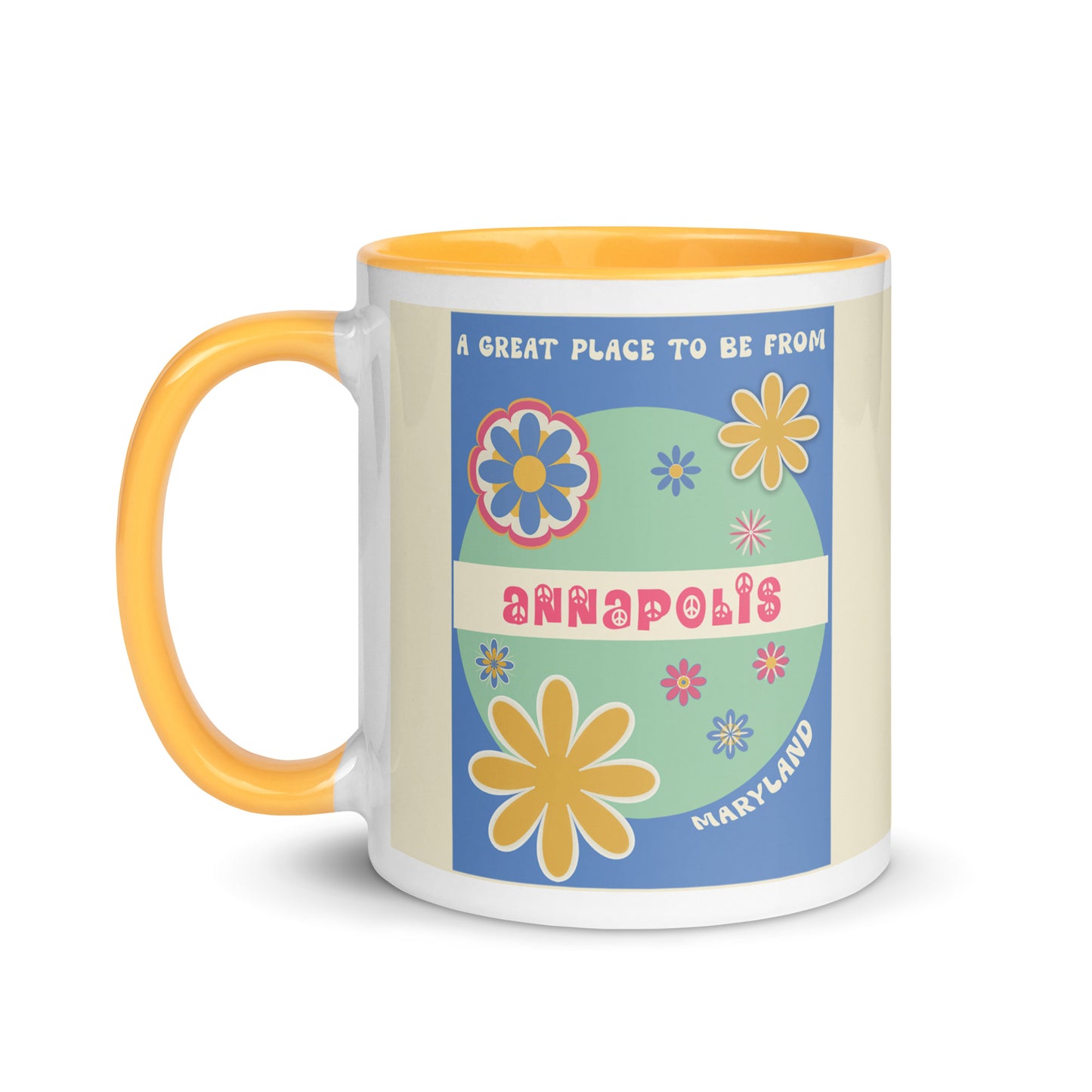 Flower Power Coffee Mug Maryland Annapolis