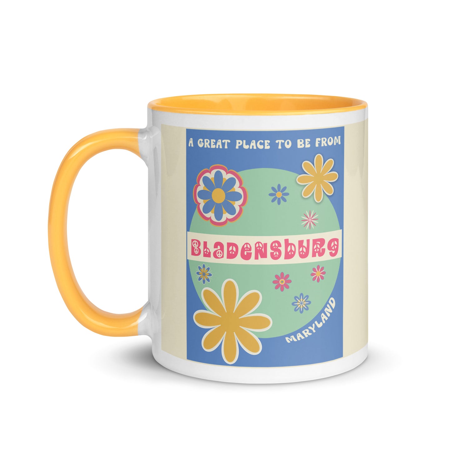 Flower Power Coffee Mug Maryland Bladensburg