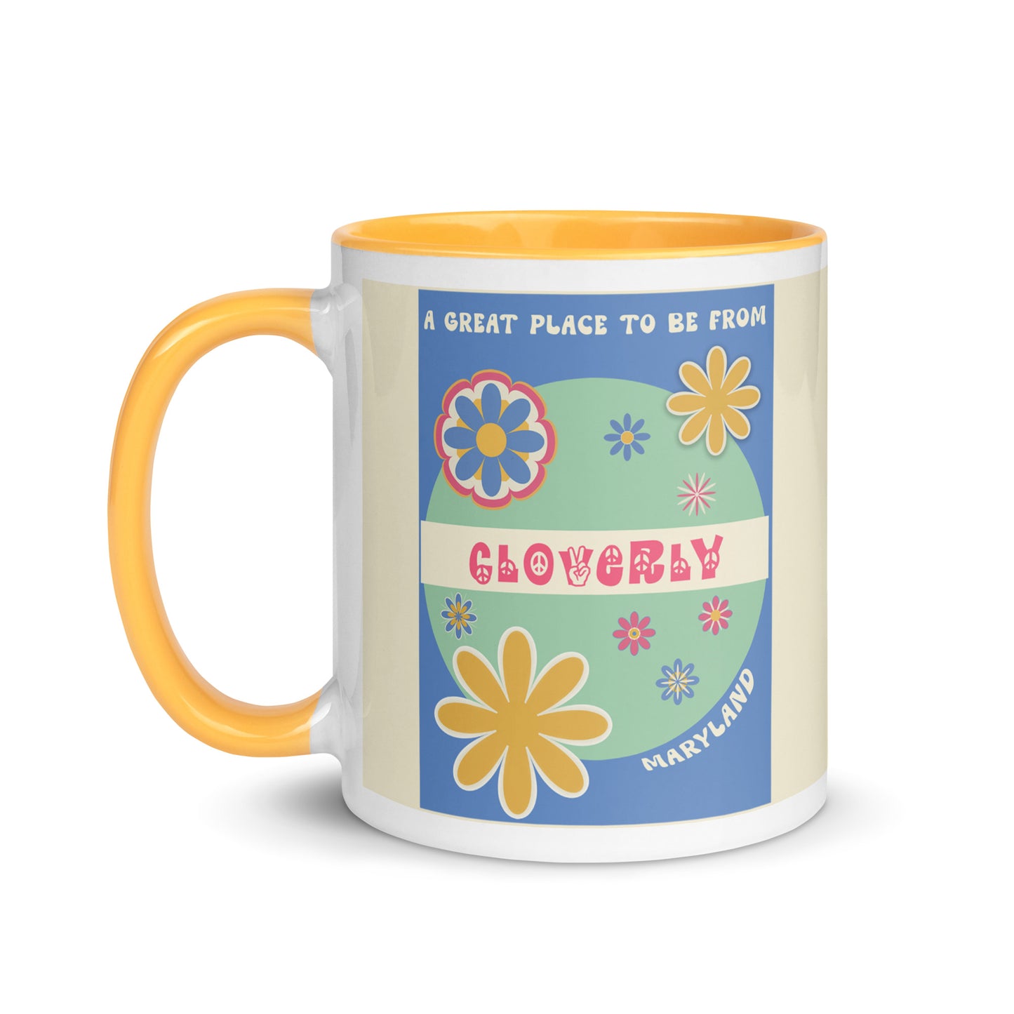 Flower Power Coffee Mug Maryland Cloverly