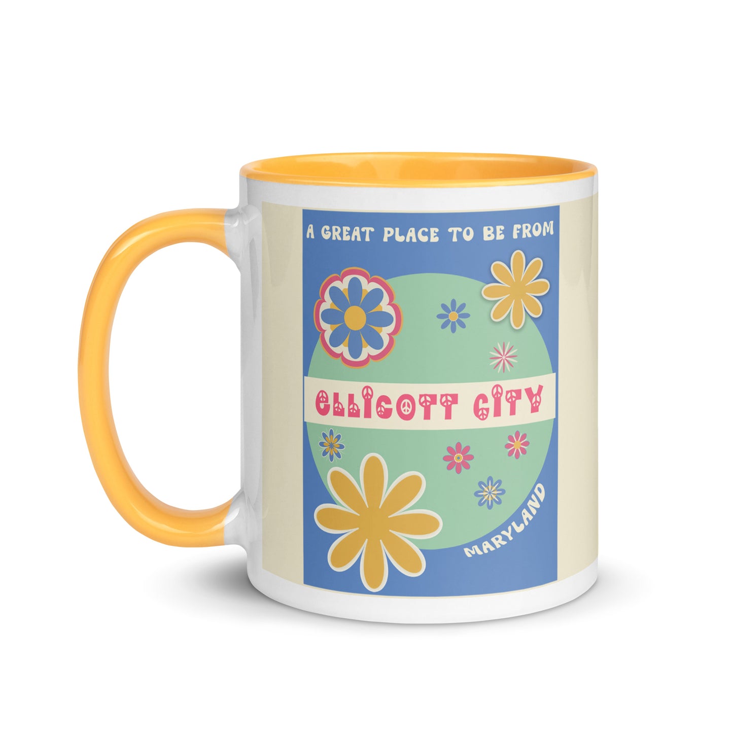 Flower Power Coffee Mug Maryland Ellicott City