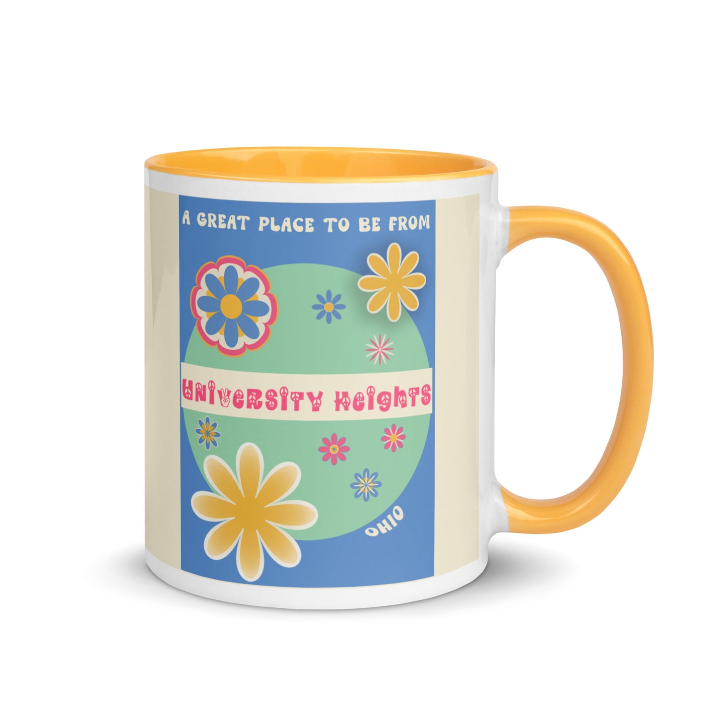 Flower Power Coffee Mug Ohio University Heights