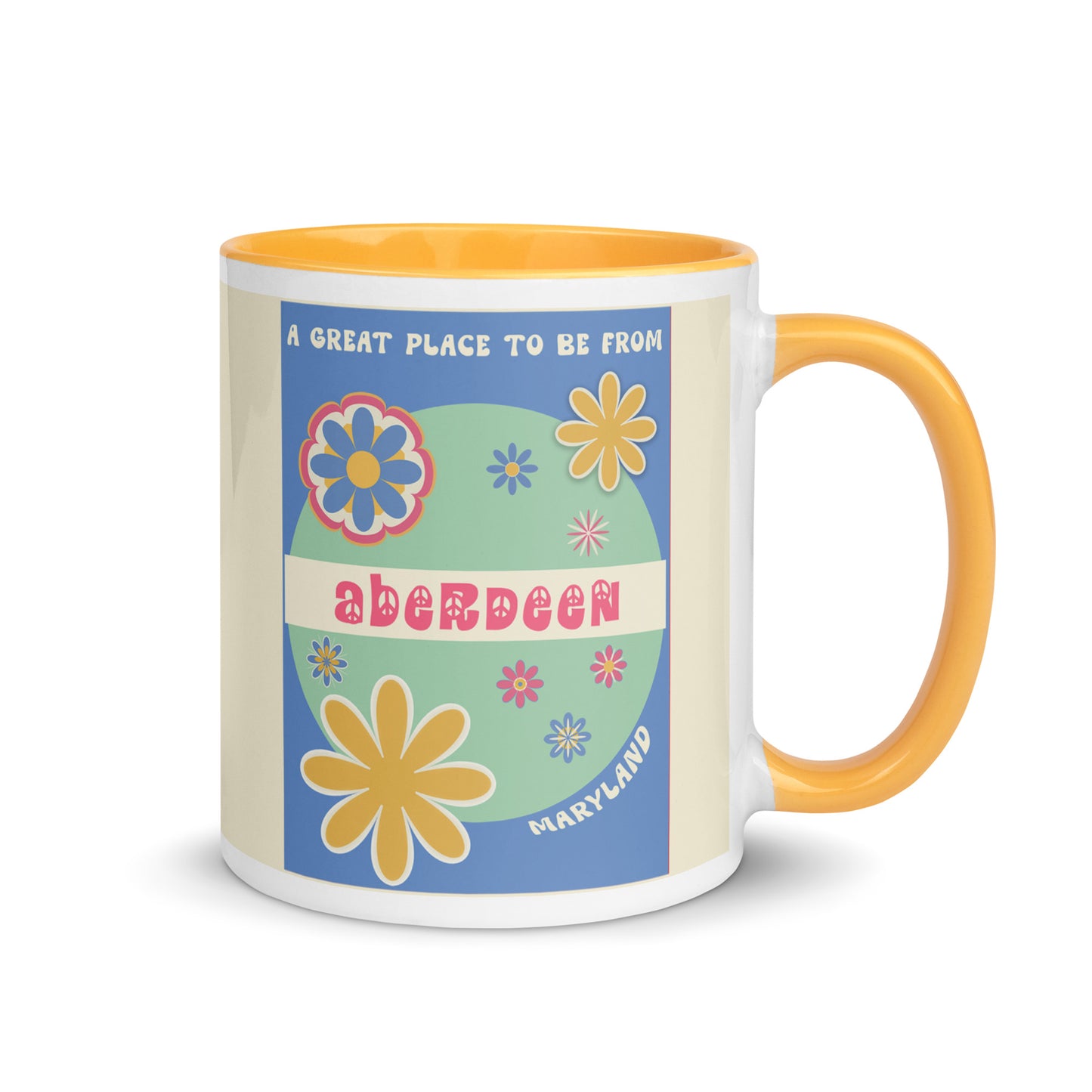 Flower Power Coffee Mug Maryland Aberdeen