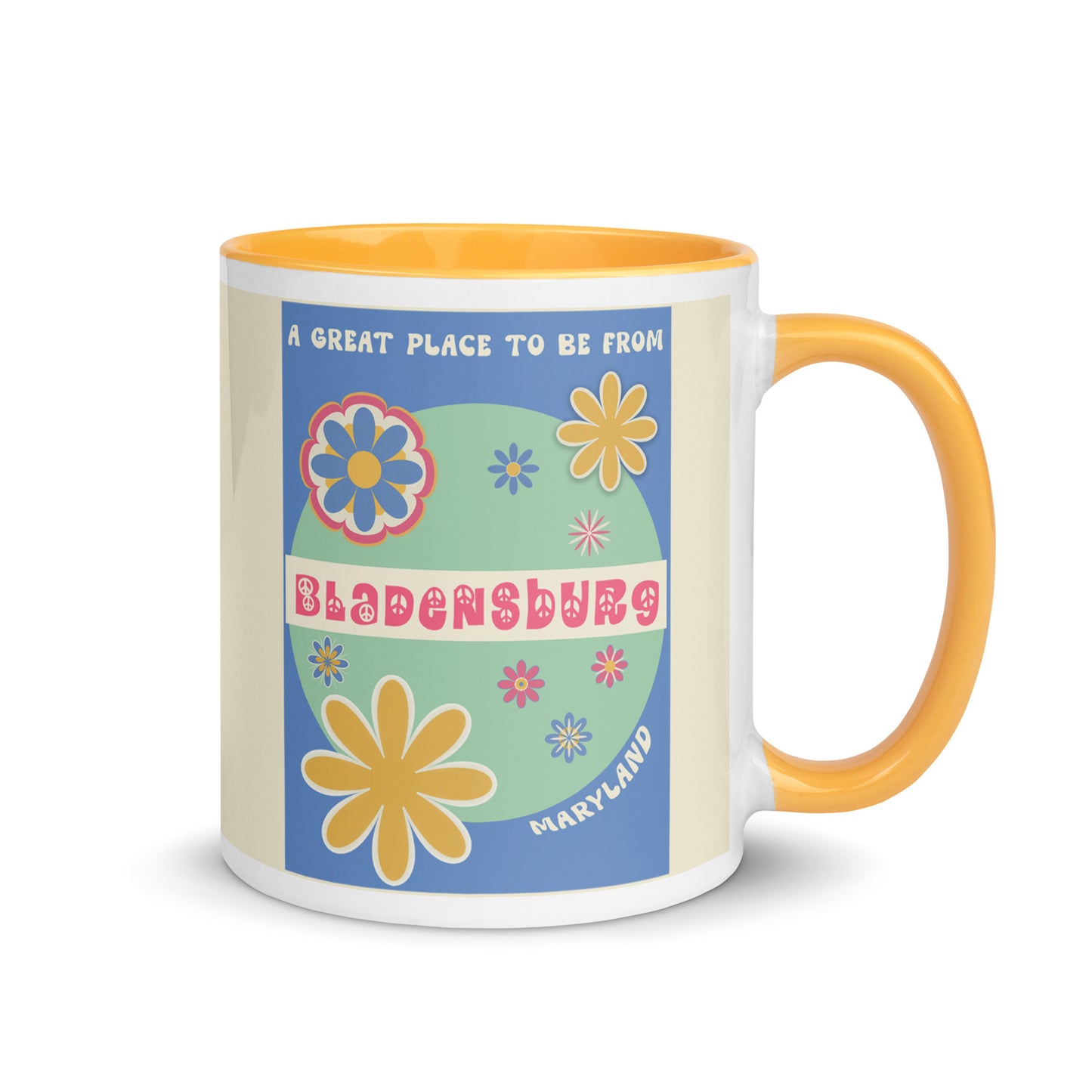 Flower Power Coffee Mug Maryland Bladensburg