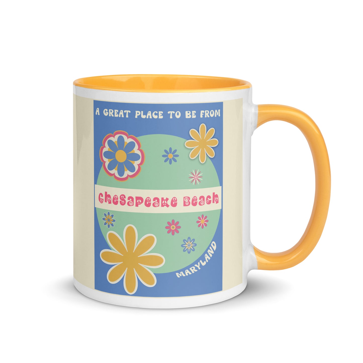 Flower Power Coffee Mug Maryland Chesapeake Beach