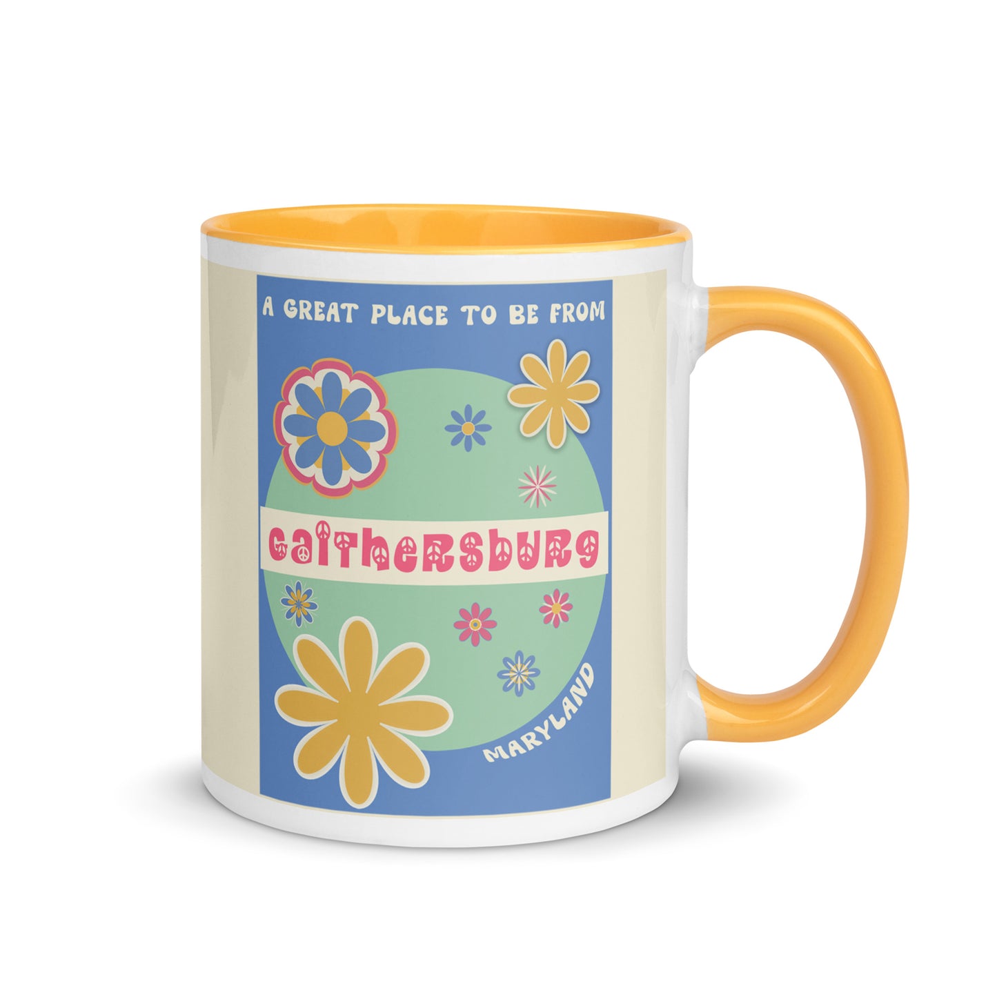 Flower Power Coffee Mug Maryland Gaithersburg