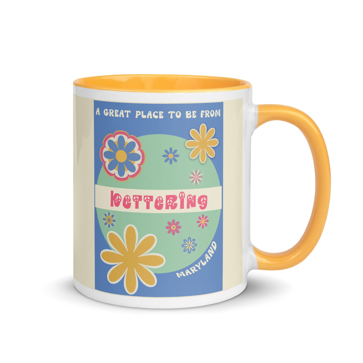 Flower Power Coffee Mug Maryland Kettering