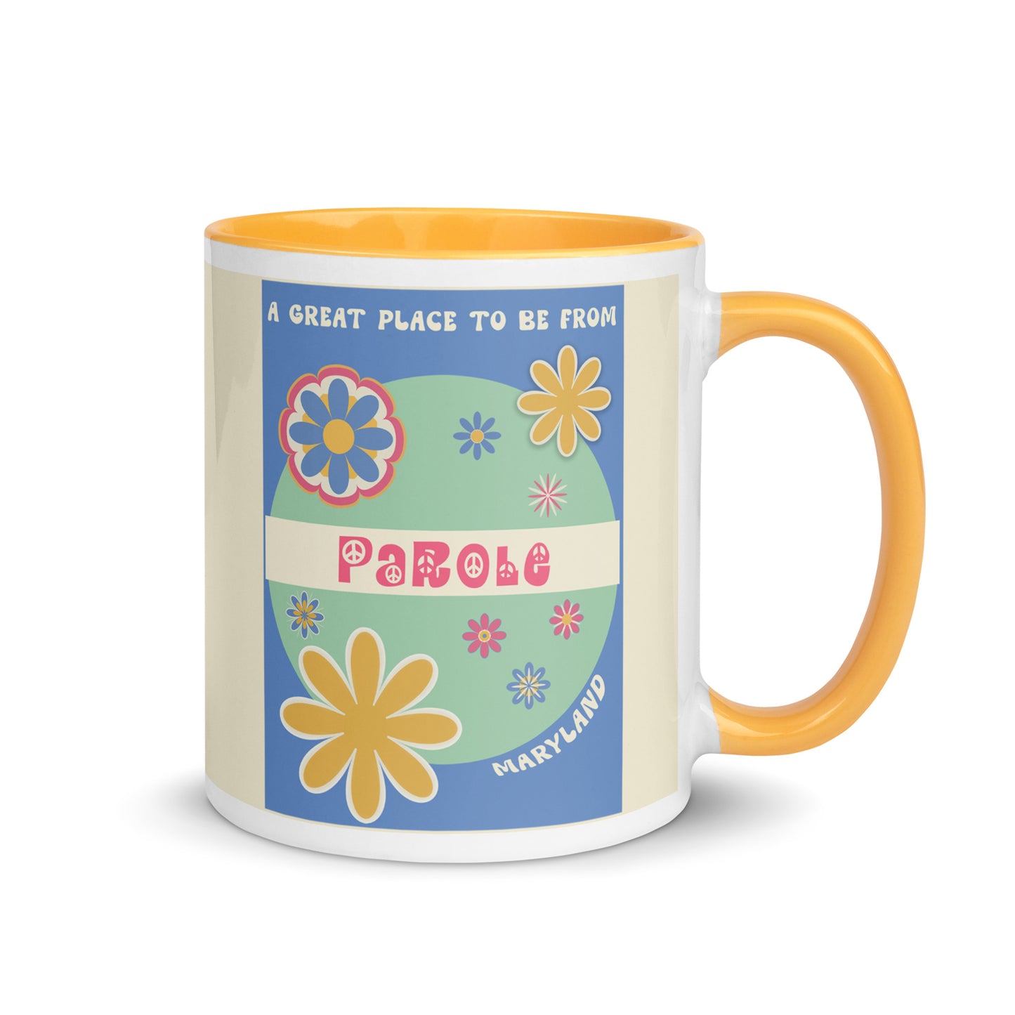 Flower Power Coffee Mug Maryland Parole