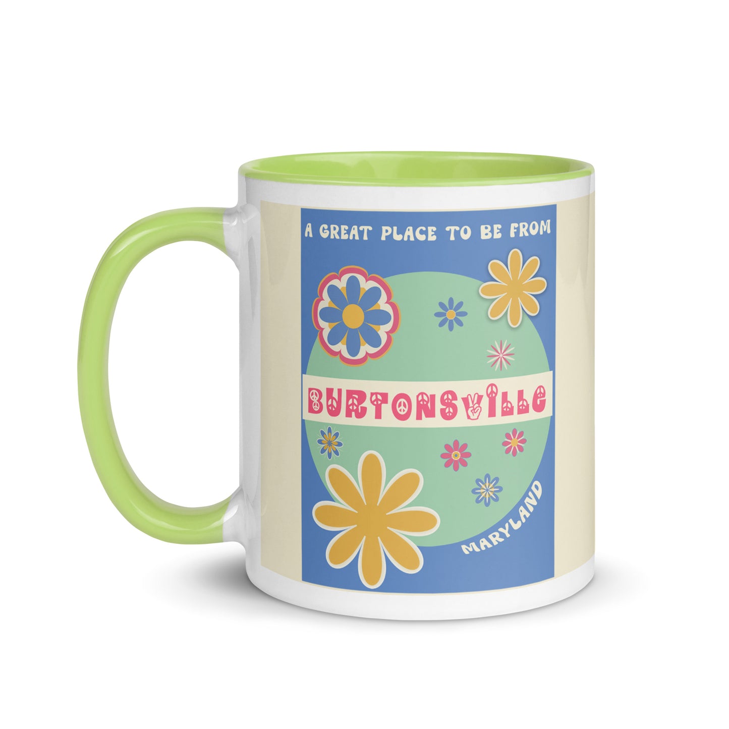 Flower Power Coffee Mug Maryland Burtonsville