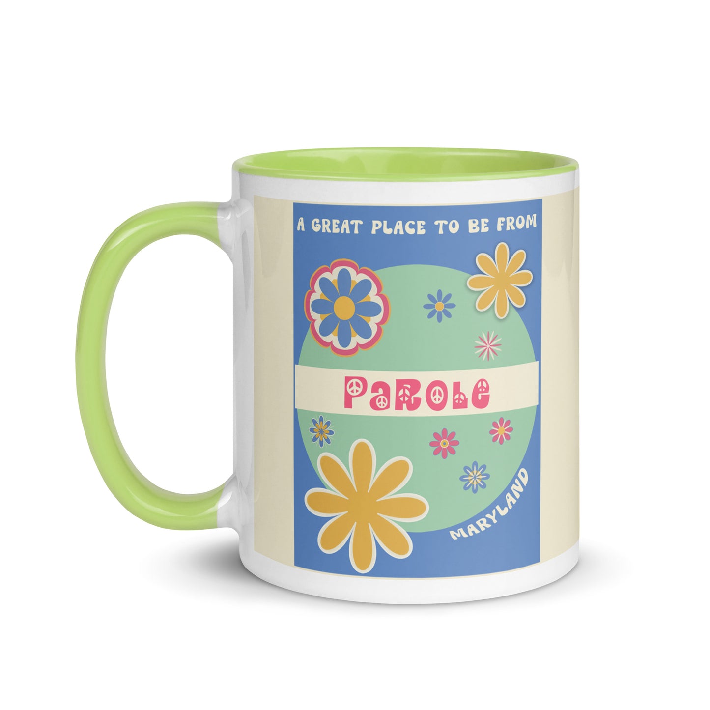 Flower Power Coffee Mug Maryland Parole