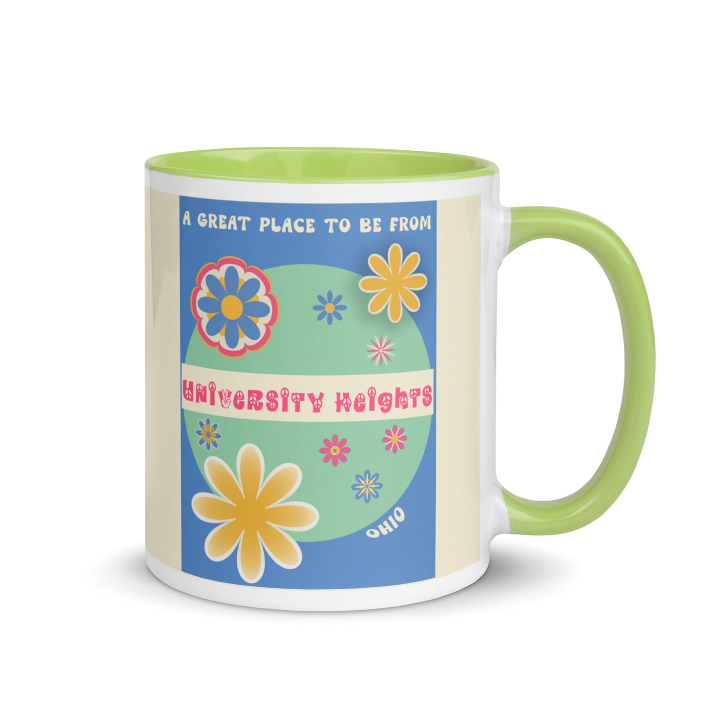 Flower Power Coffee Mug Ohio University Heights