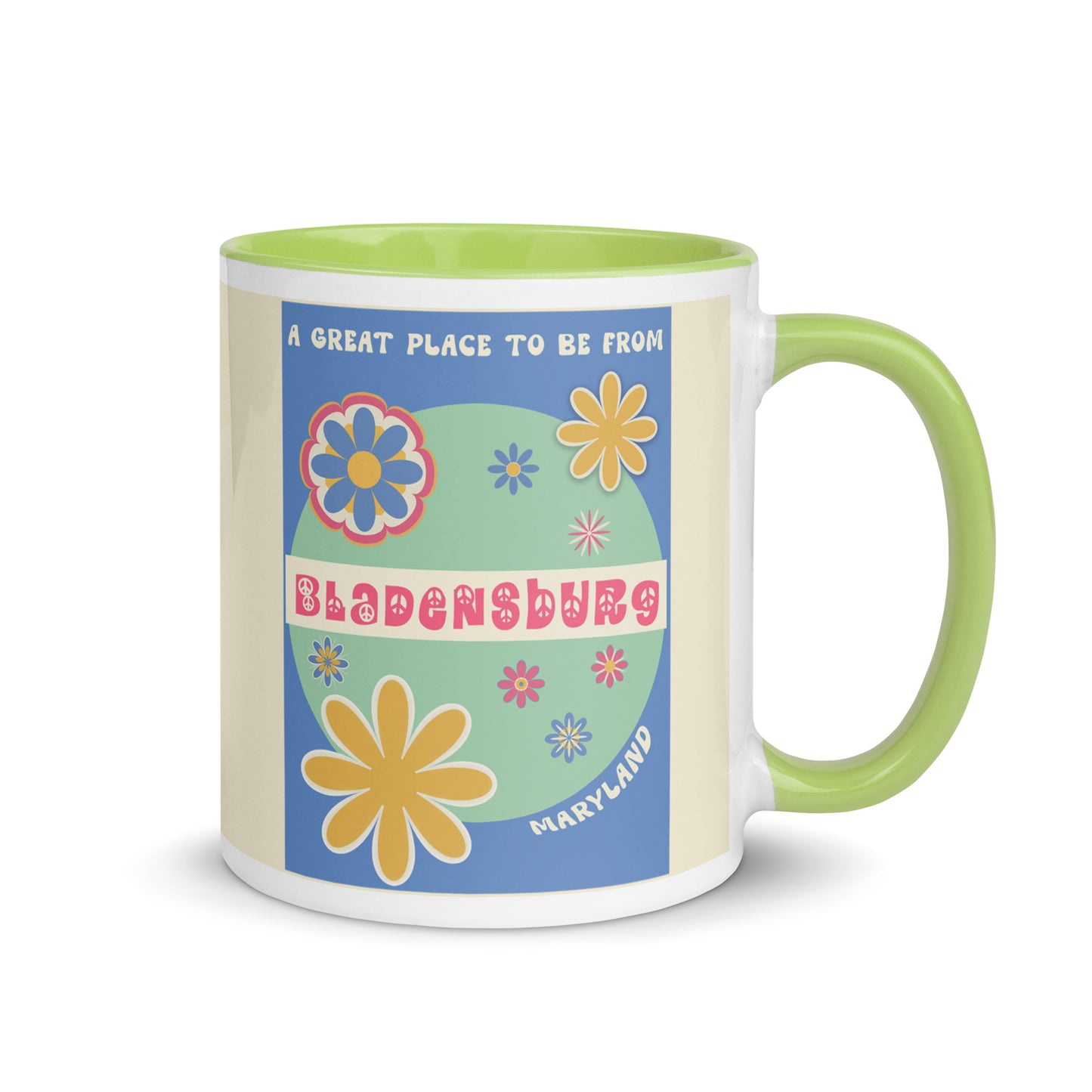 Flower Power Coffee Mug Maryland Bladensburg